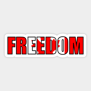 Freedom - Canada Sticker